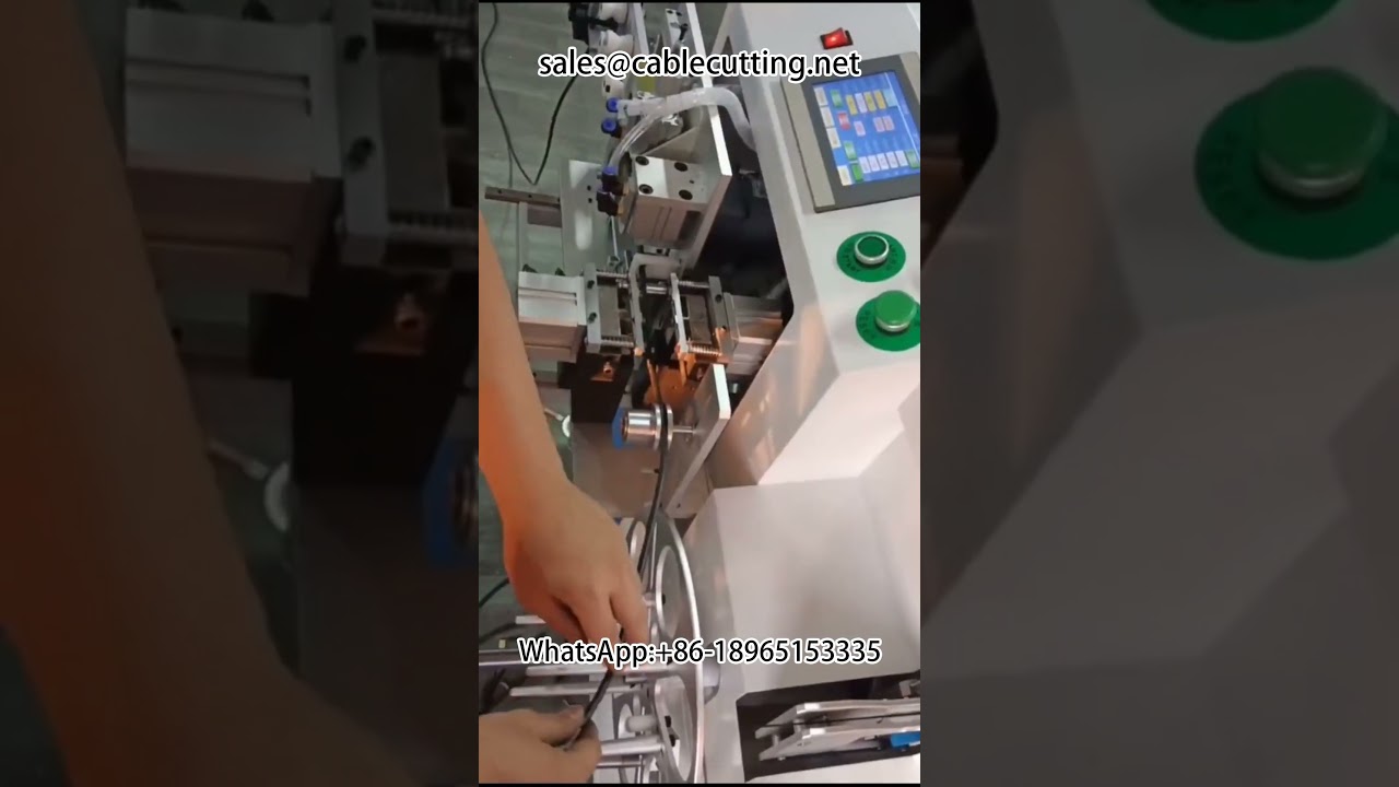ماكينة أوتوماتيكية لعد الأمتار، فرز، تجريد، قطع، لف، وربط الأسلاك | آلة عداد ولف متكاملة
