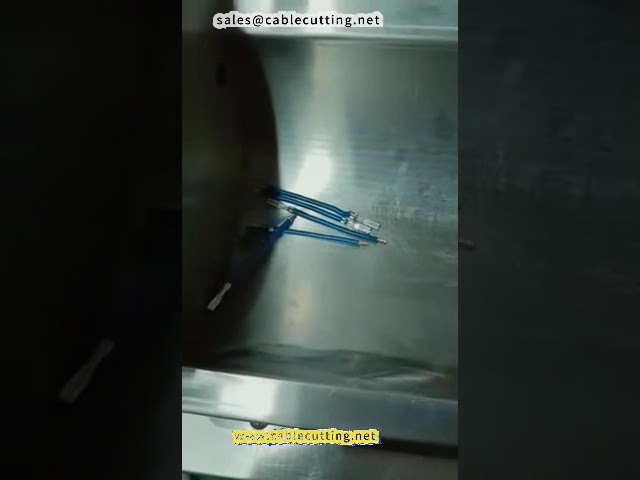 آلة تجريد وقطع ولف وكبس الأطراف الأوتوماتيكية للكابلات