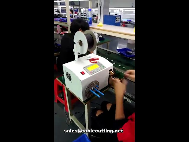 ماكينة لف وتجميع الكابلات - لأسلاك طاقة AC/DC وأسلاك سماعات الرأس