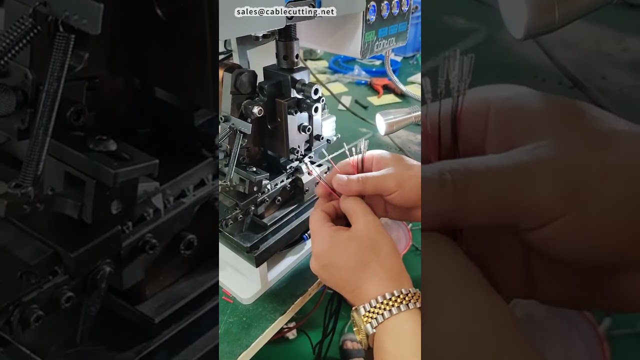 آلة تجريد وكبس طرف واحد للمواسير الدائرية - إعداد سريع وموثوق #factory #machine