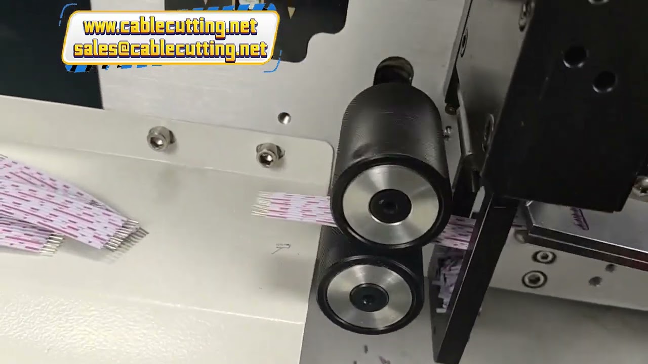 آلة قطع وتجريد وتجعيد كابل الشريط المرن (Ribbon Cable) - حل صناعي احترافي