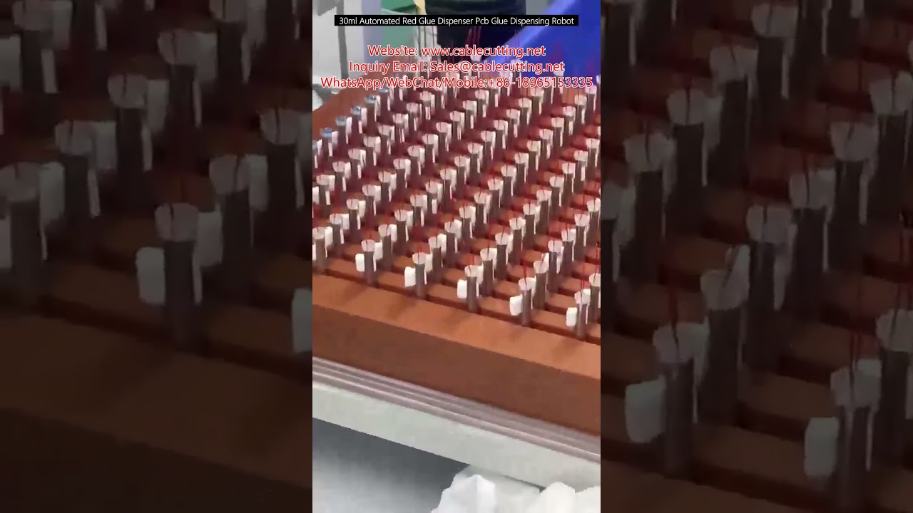 روبوت توزيع الغراء الأحمر الأوتوماتيكي 30 مل لتجميع لوحات PCB بدقة عالية