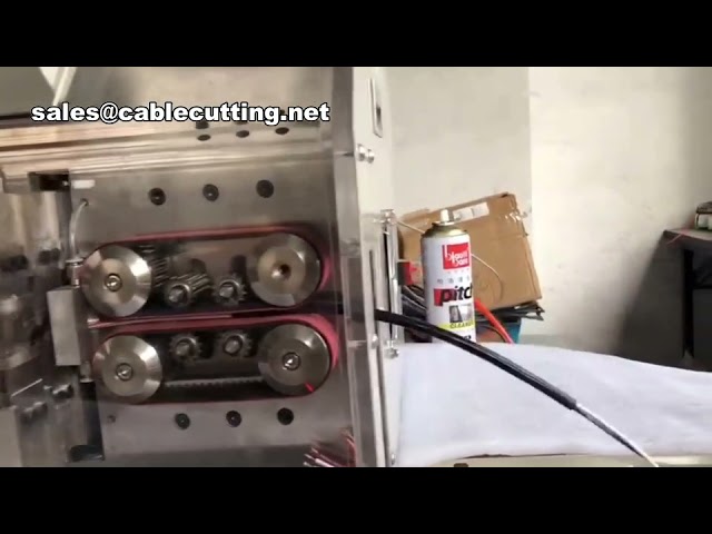 ماكينة تجريد وقطع الأسلاك رباعية النواة أوتوماتيكية – آلة تجريد أطراف الكابلات المتعددة النواة